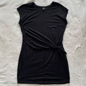 Nicole Miller Black Tie-Waist Dress